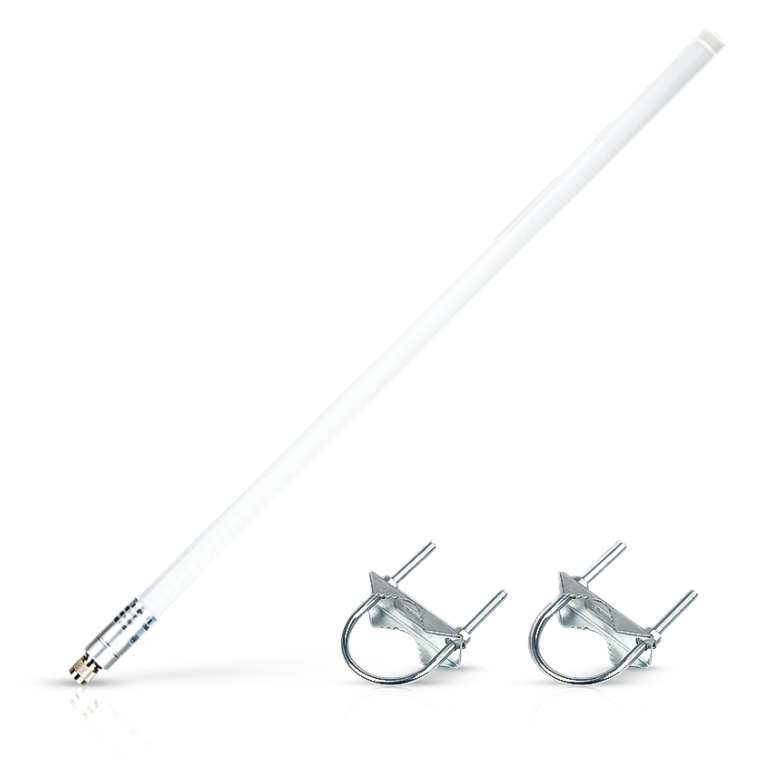 Antena 8dBi Fibra de Vidro – Alto Ganho (858-878MHz / 900-930MHz)