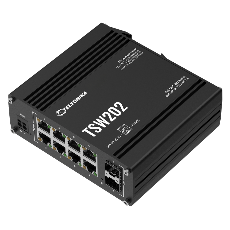 Switch TSW202 (Gerenciável + POE + Fibra Óptica)