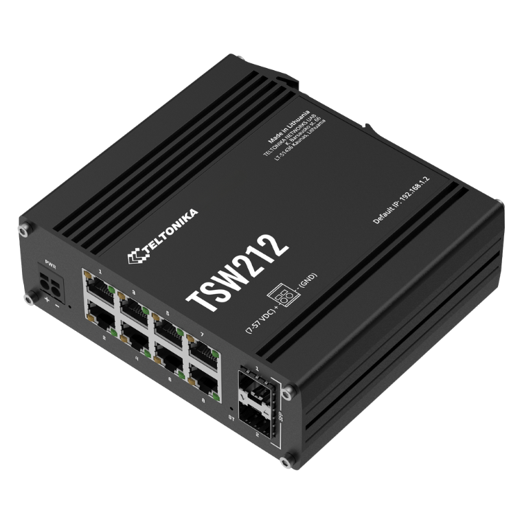 Switch TSW212 (Gerenciável + Fibra Óptica)