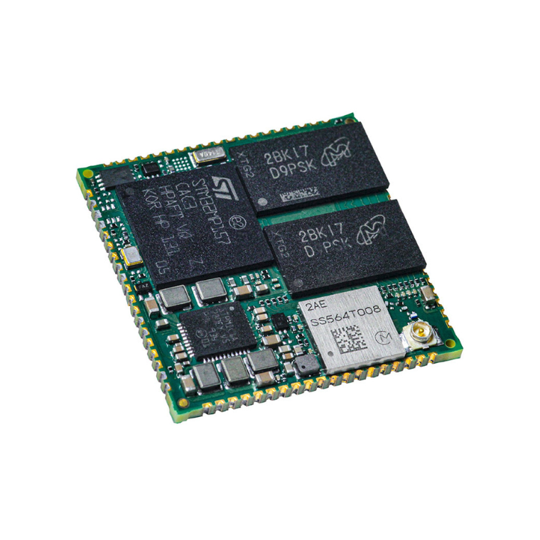 Digi ConnectCore® MP157 (SOM, Dual-Core Industrial, Ethernet com IEEE 1588v2, 1 GB, Secure Boot)