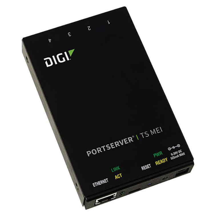 Digi PortServer TS 4 MEI ( 4 portas, RS-232/422/485 Configurável, RealPort® com Criptografia, Gerenciamento SNMP Avançado)